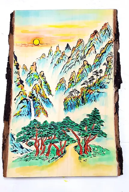 산수화 — 캘리서각 작품