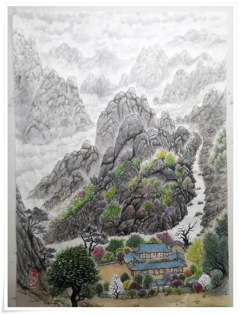 무제 4 — 한국화 작품