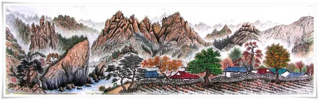 강산만고 — 한국화 작품