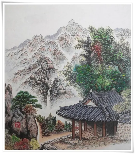 무제 9 — 한국화 작품