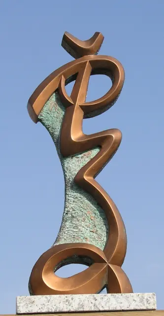 虎 — 환조 서각 작품
