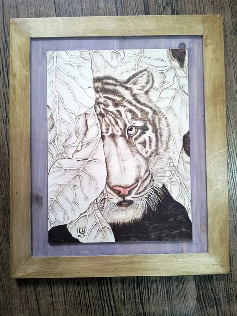무제10 — 목판 작품